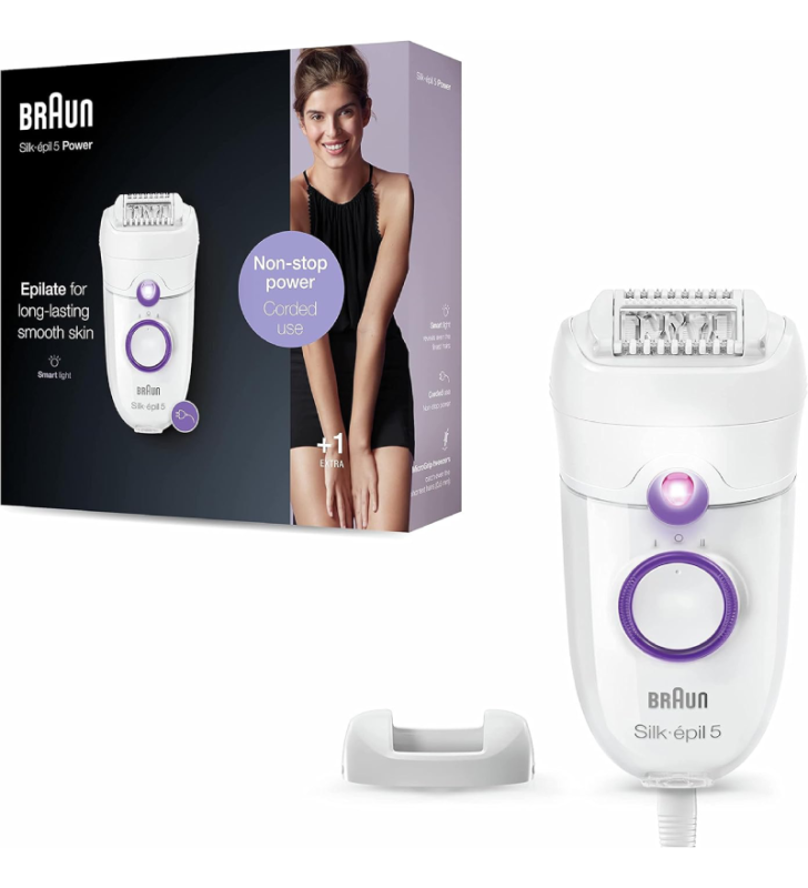 Épilateur SE5-505P Silk épil 5 - Blanc & Violet BRAUN