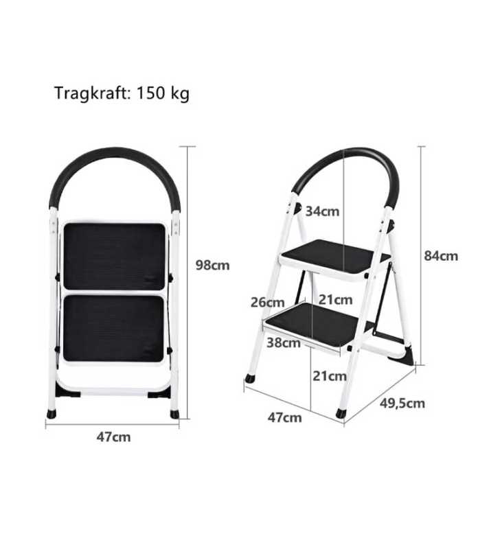 Escabeau 2 marches en acier acem Escabeau 2 marches en acier acem