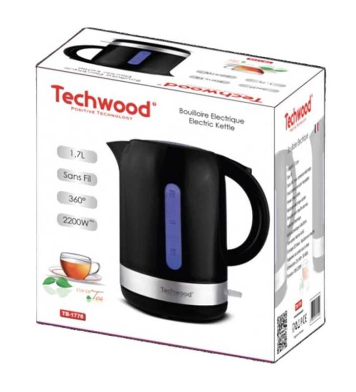 Bouilloire Blanc 1,7 L Sans Fil TECHWOOD
