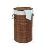 Coffre à linge rond en bambou – WENKO Coffre à linge rond en bambou – WENKO