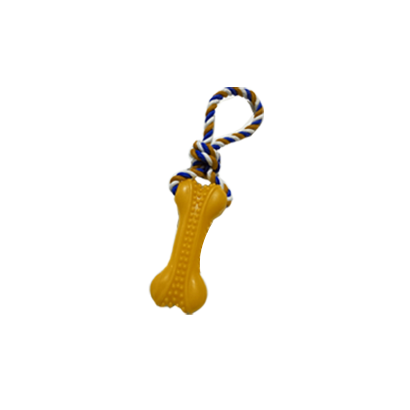 Jouet Pour Chien Os En Caoutchouc Avec Corde