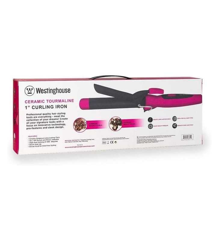 Fer À Boucler Plaques En Céramique Tourmaline 25W WESTINGHOUSE