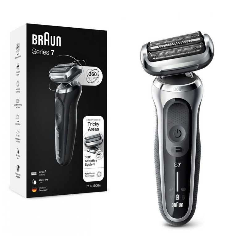 Rasoir Wet & Dry Étui De Voyage Argent BRAUN Rasoir Wet & Dry Étui De Voyage Argent BRAUN