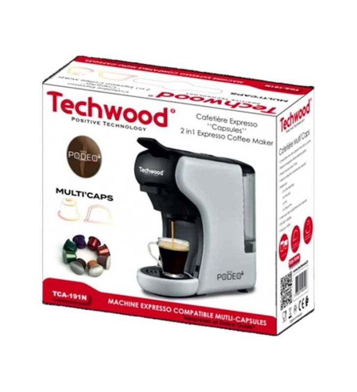 Cafetière Expresso Multi-Capsules 1450W TECHWOOD Cafetière Expresso Multi-Capsules 1450W TECHWOOD